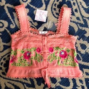 Rahi Cali bohemian embroidered crop top